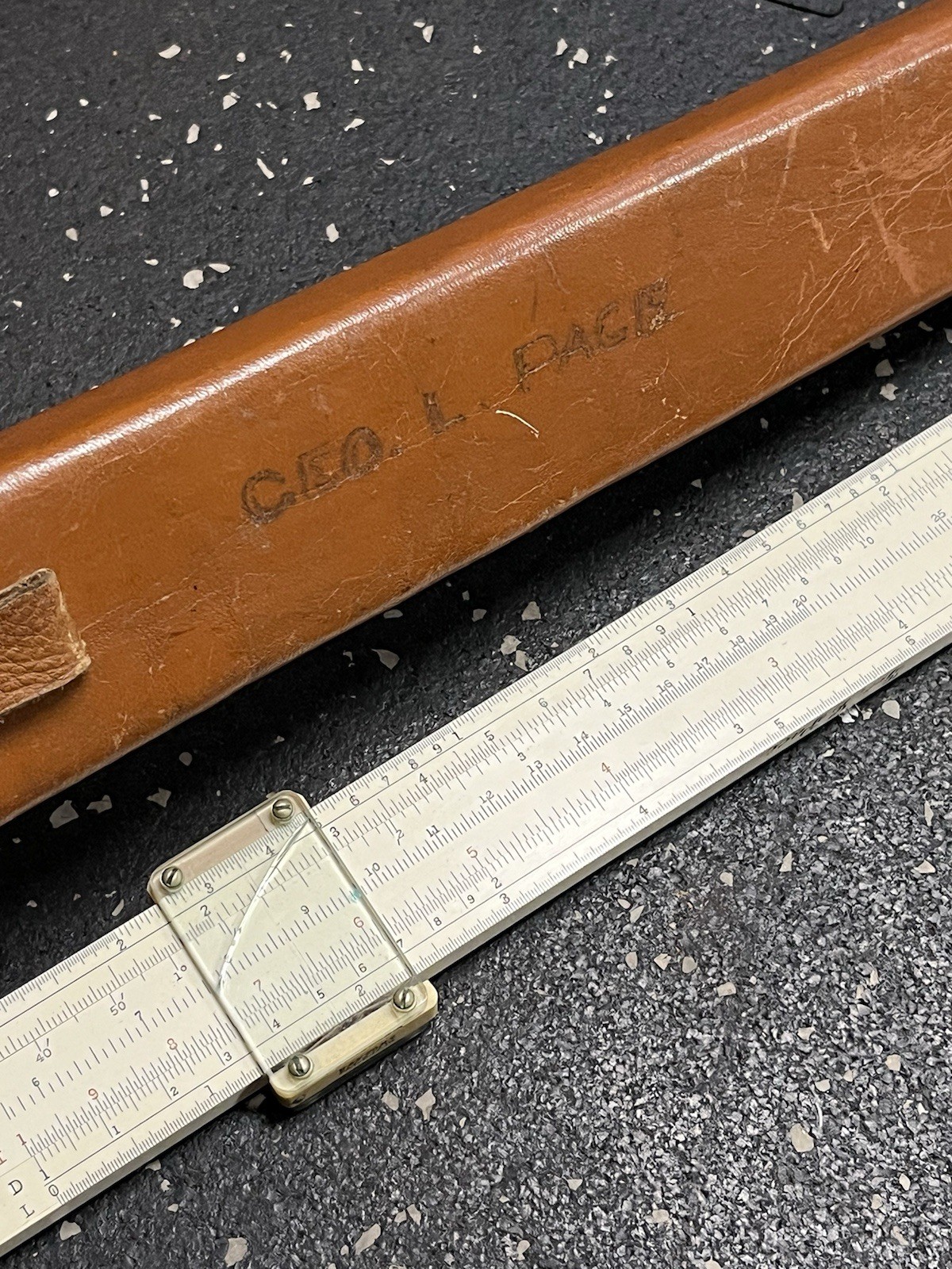 Keuffel & Esser 4088-3 Slide Ruler Leather Case