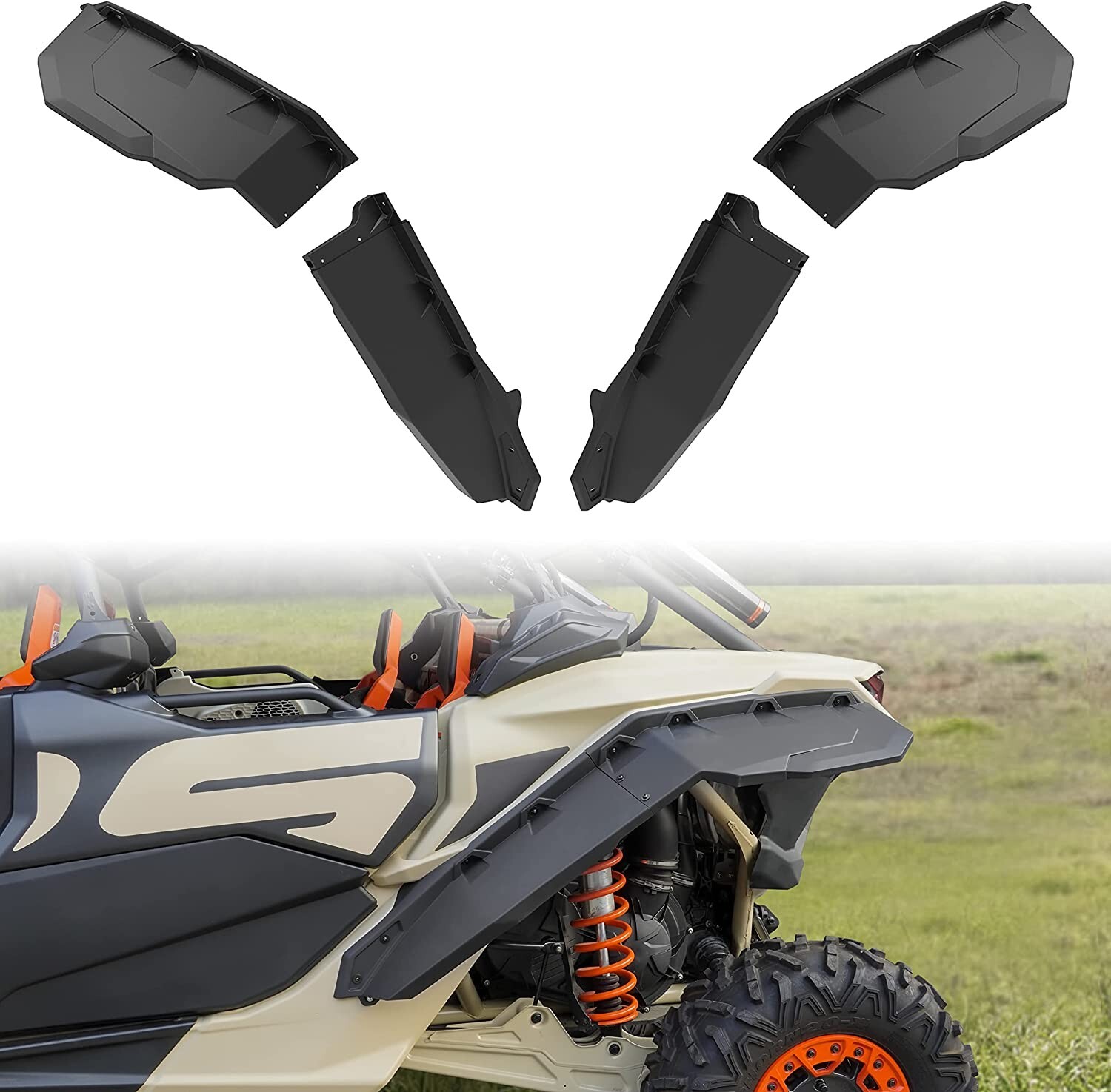 Upgraded Ultra Wide Mud Fender Flares For Can-Am Maverick X3 Turbo R 2017-2024