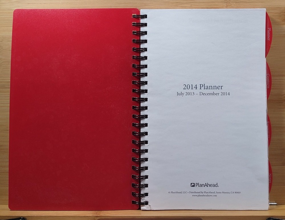 2014 PlanAhead planner July 2013 - December 2014