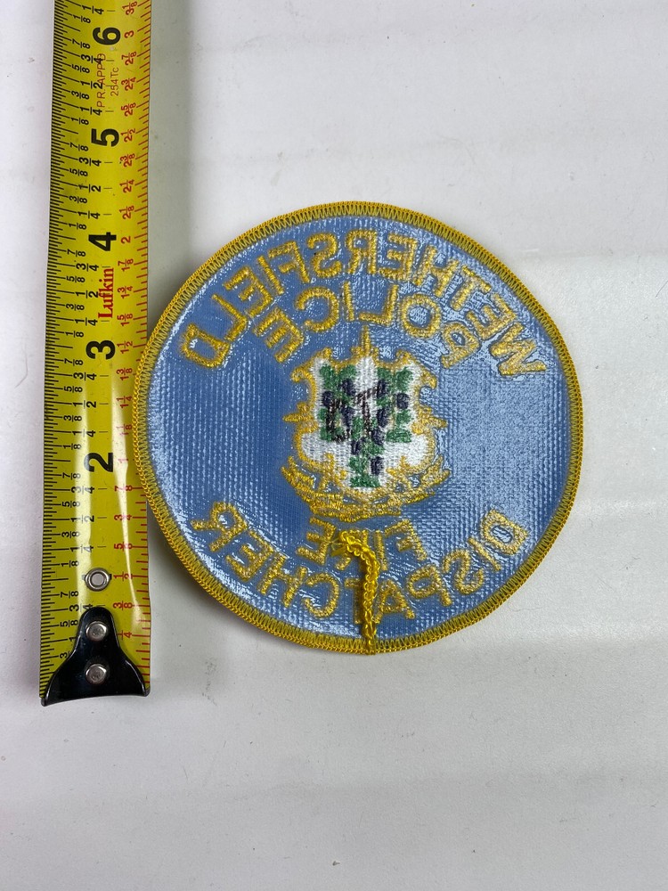 Wethersfield Dispatcher Connecticut Fire 911 Communications CT Dispatch Patch N9