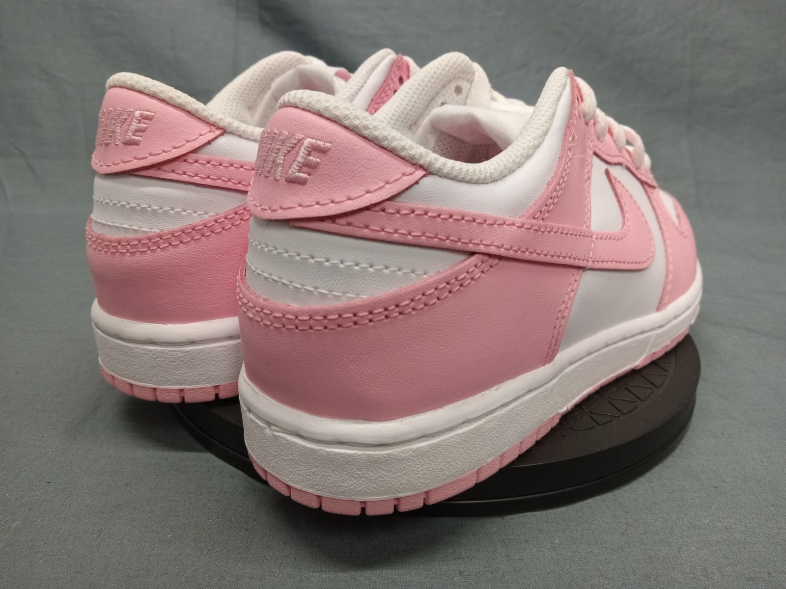 Nike Dunk Low (PSE) Sneakers White Soft Pink Girls Size 3Y NEW NO BOX!