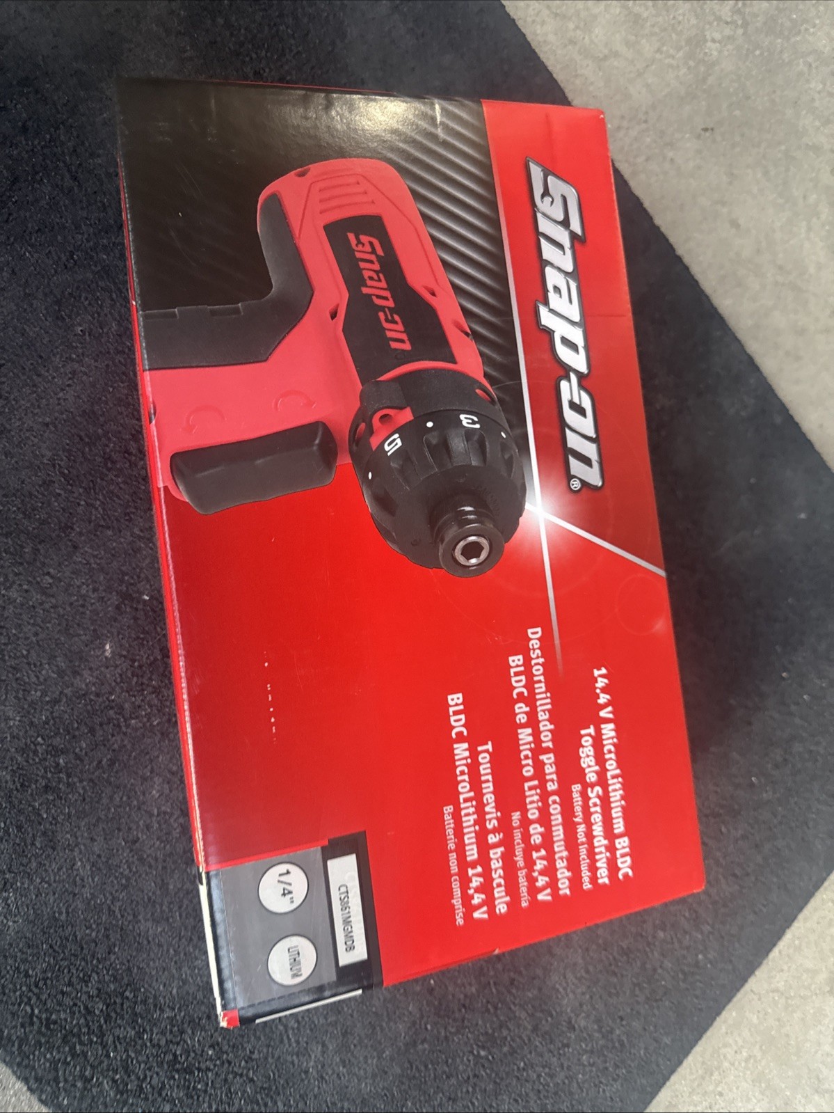 For Snap-On Tools CTS861gmdb 1/4" Hex Cordless Screwdriver 14.4V Brushless Gray