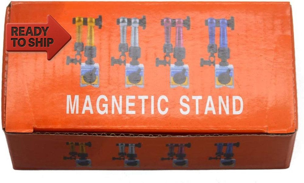 Oudtinx Red Adjustable Magnetic Base Holder for Digital Dial Indicator