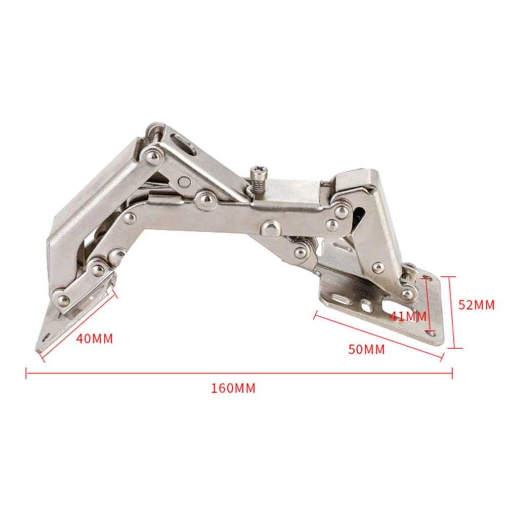 2 Pack 175 Degree Hidden Hinges Frameless Cabinet Hinges Hydraulically Adjust...