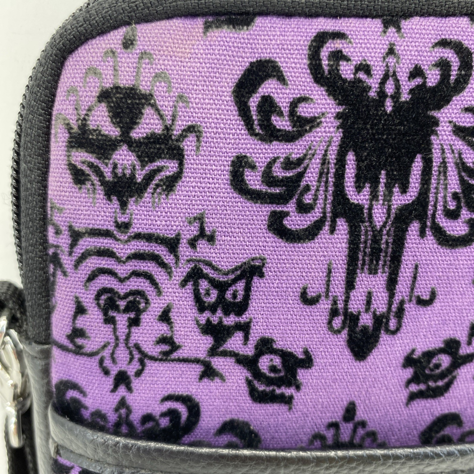 Disney Parks Haunted Mansion Wallpaper Crossbody Bag Purse Adjustable Strap