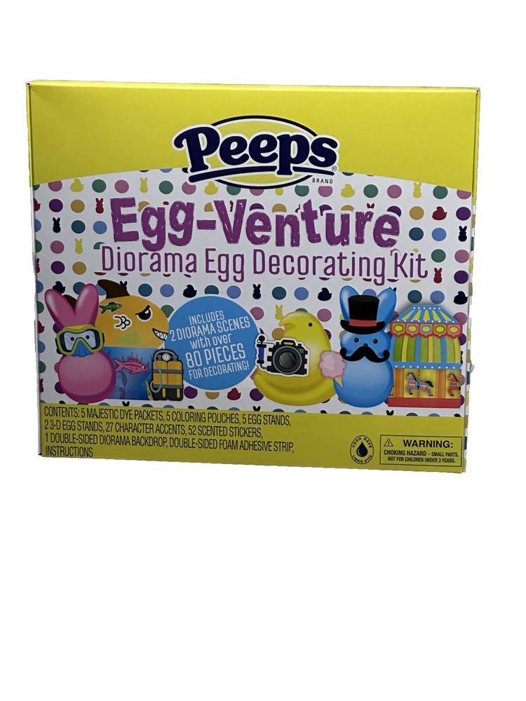 Peeps Egg Venture Diorama Egg Decorating Kit-80 Pc