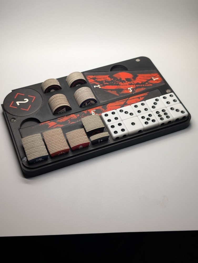 Kill Team 2024 Token storage case with Game Tracker