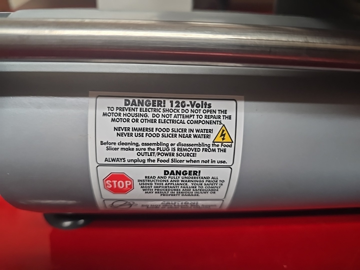 Weston 61-0901-W Heavy Duty Meat and Food Slicer 9" Stainless Steel