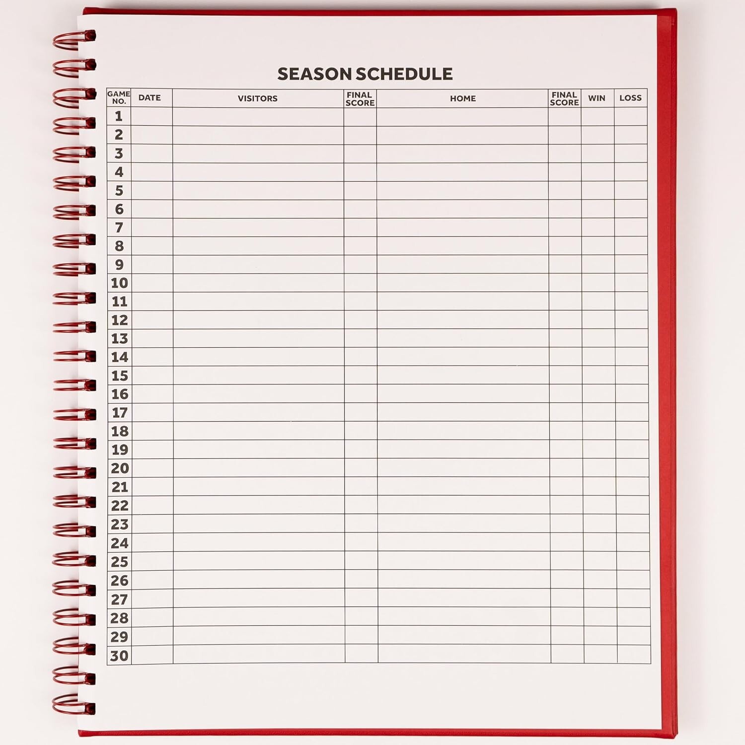 Elite Scorebooks Premium Baseball/Softball Scorebook - 60 Games