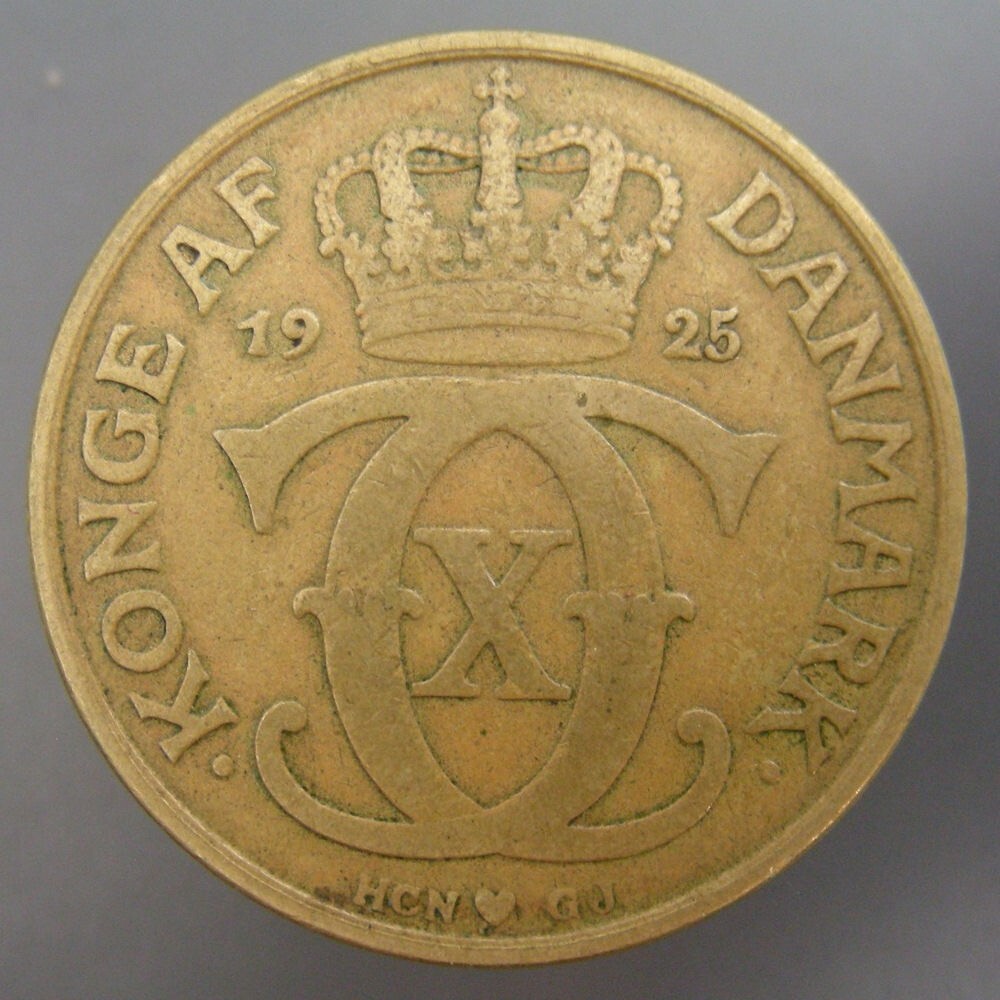 Denmark 1925 HCN GJ 2 Kroner