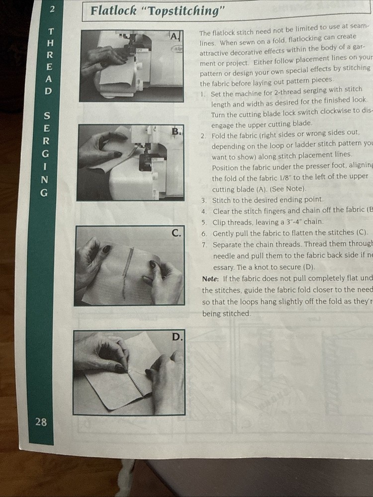 Vtg Baby Lock Eclipse BLEIDX Instruction Manual