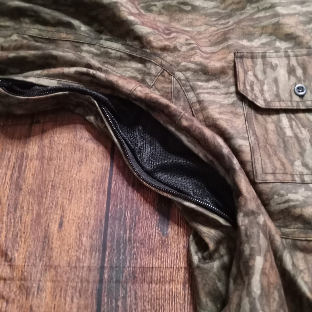 Drake Waterfowl Systems 6 Pocket Mesh Lined Button Up Jacket Men's Medium