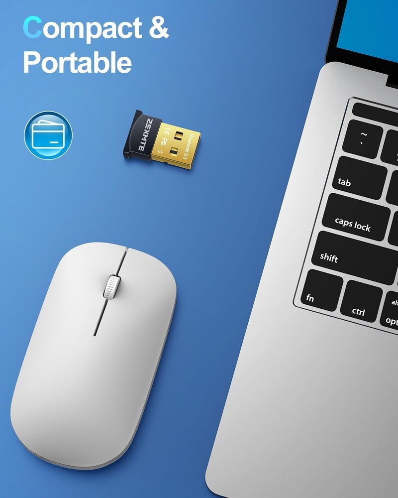 USB Bluetooth Adapter for PC, 5.3 Bluetooth Dongle Receiver EDR & BLE, Plug a...