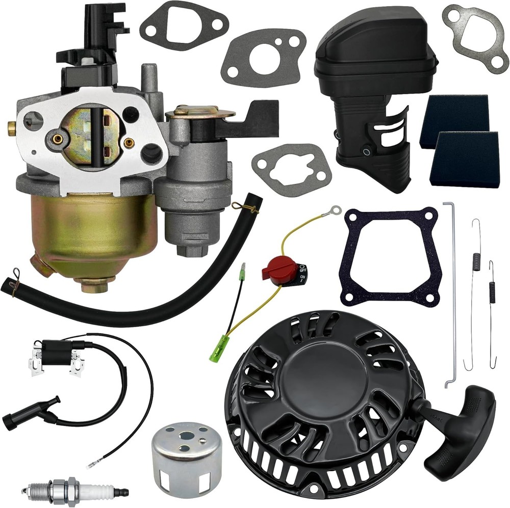 Predator 212 Carb Kit + Pull Start + Air Filter + Coil