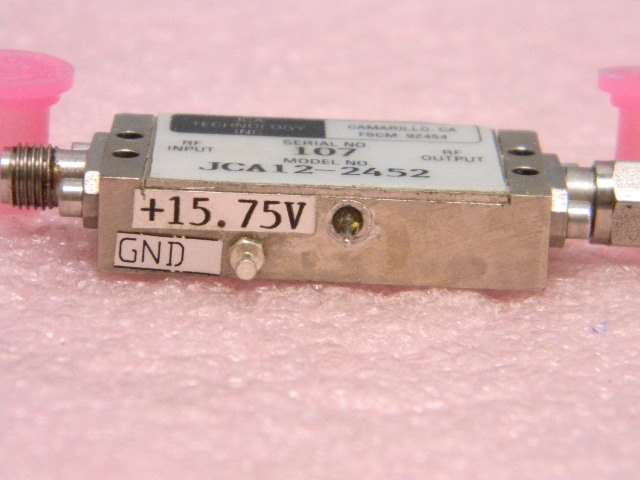1-2GHz SMA Microwave Amplifier +18dB JCA Technology JCA12-2452 TESTED
