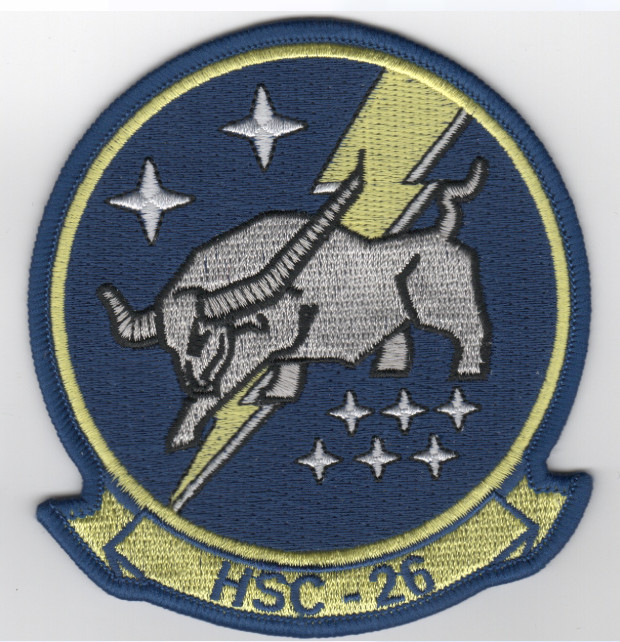 4" NAVY HSC-26 SQUADRON EMBROIDERED PATCH