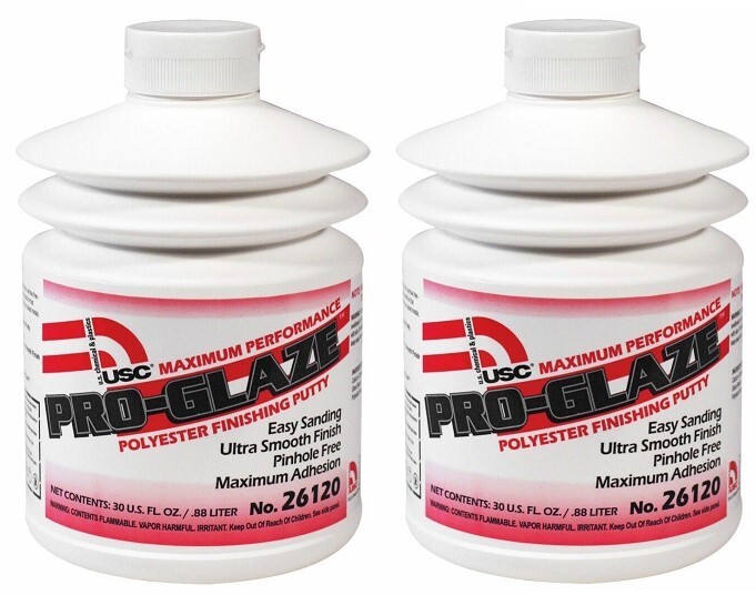 USC 26120 Pro-Glaze Maximum Performance Polyester Finishing Putty (2 Pack)