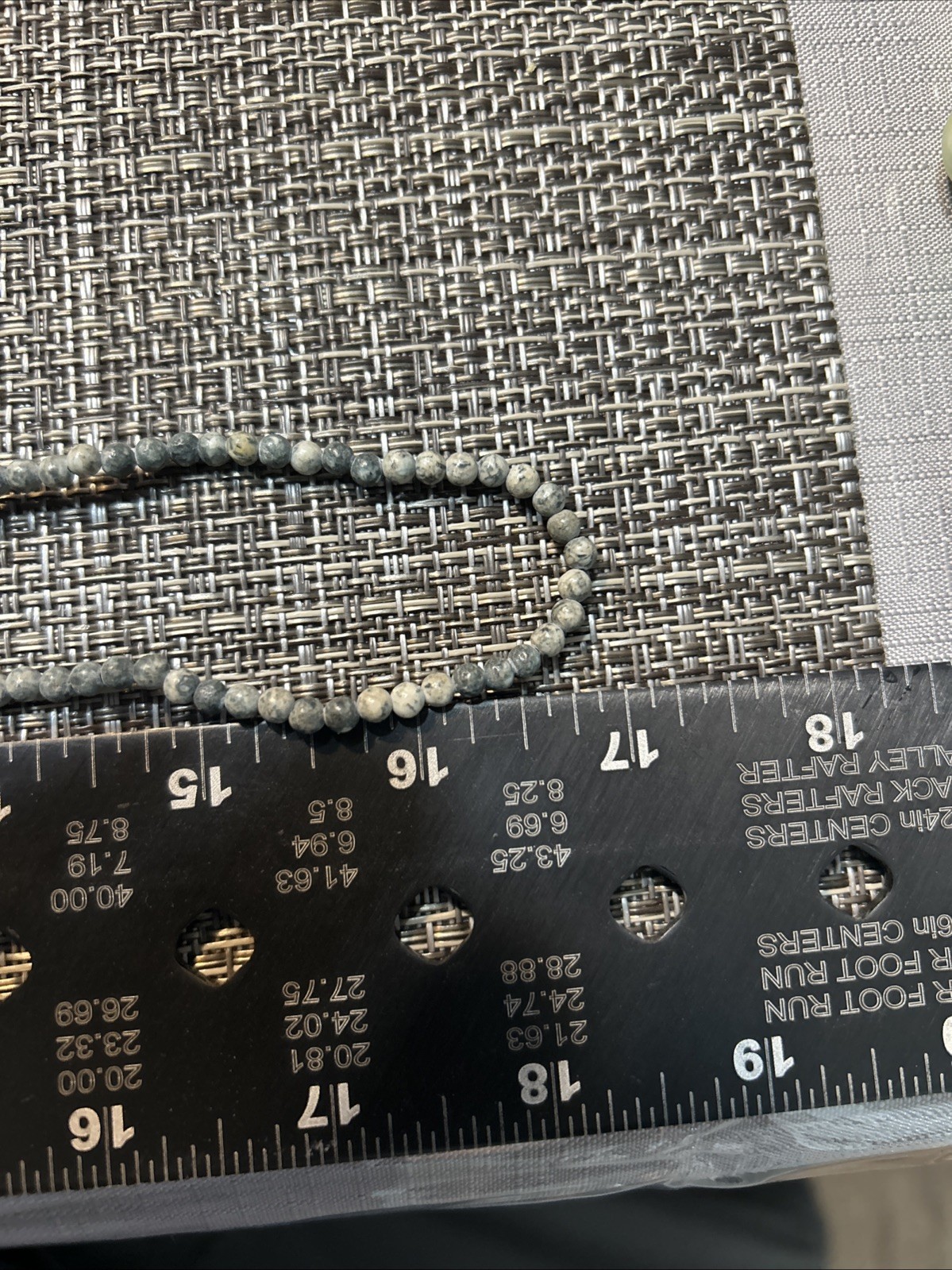 Labradorite Grey Bead Necklace