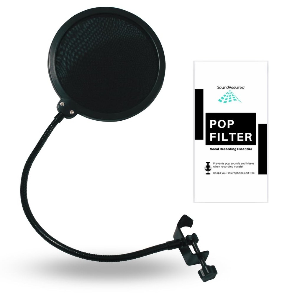 Pop Filter For Studio Microphone, Pop Shield Mic Wind Screen For Better Vocal...