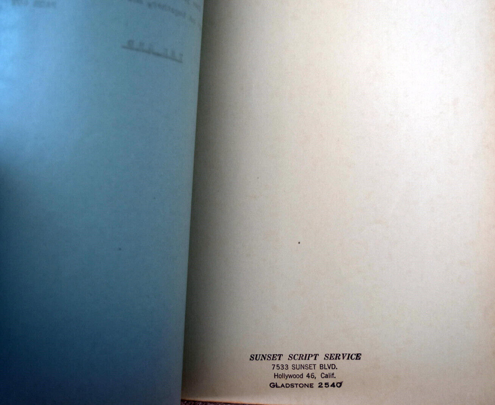 Four Star Playhouse "The Bad Streak" Original Screenplay Script