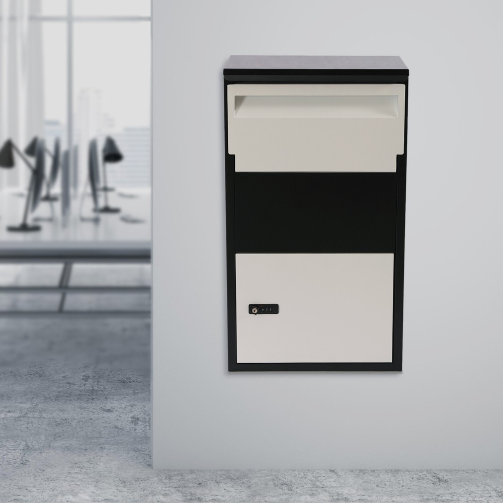 Parcel Drop Box Package Mailbox Porch Express with Lockable Storage+2 * Keys