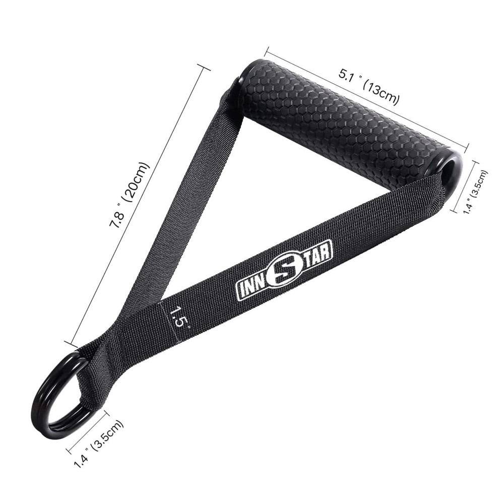 Cable Handles Gym Equipment, Heavy Exercise Handles with Solid ABS Core Grips...