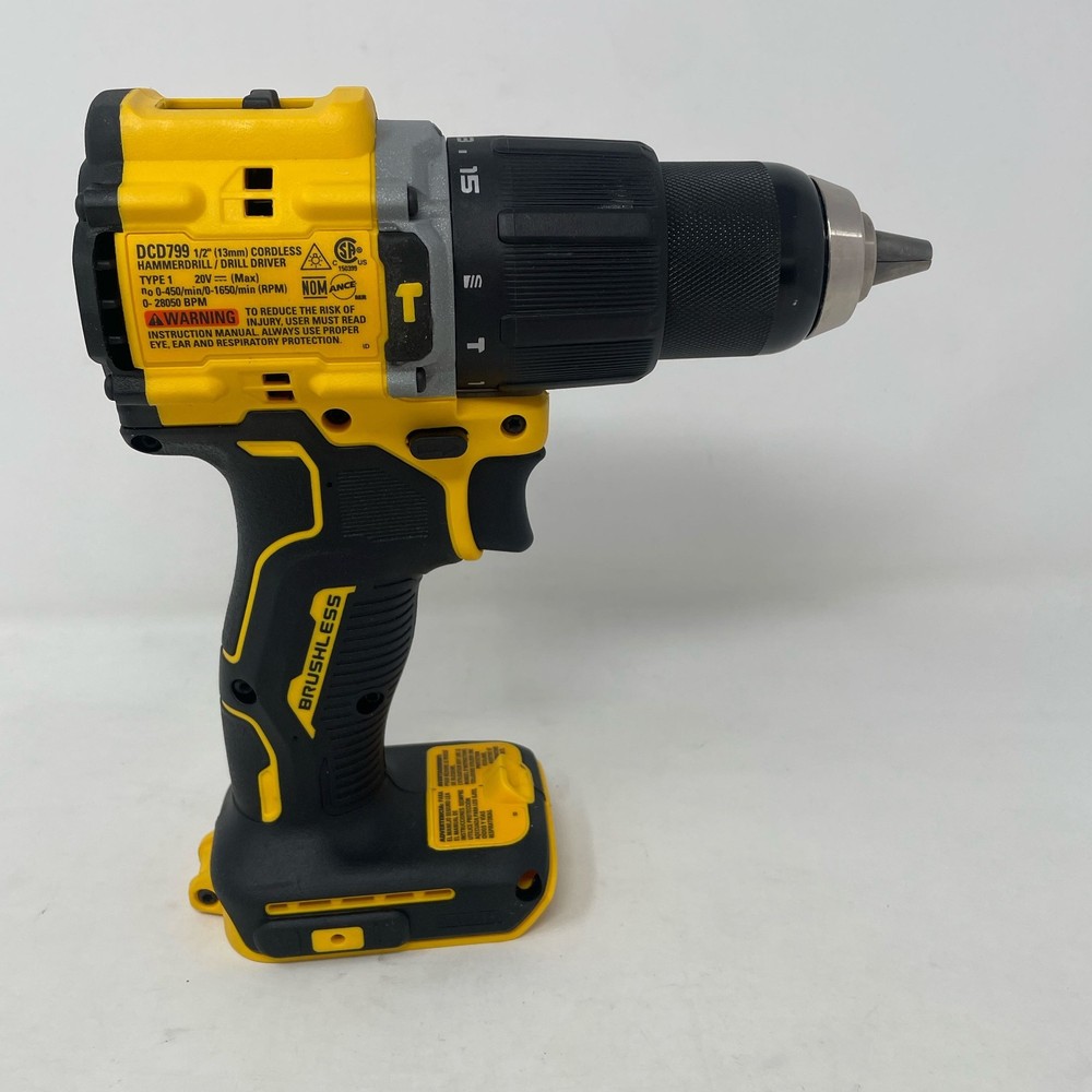 DEWALT DCD799B 20V ATOMIC 1/2" Hammer Drill/Driver Tool-Only