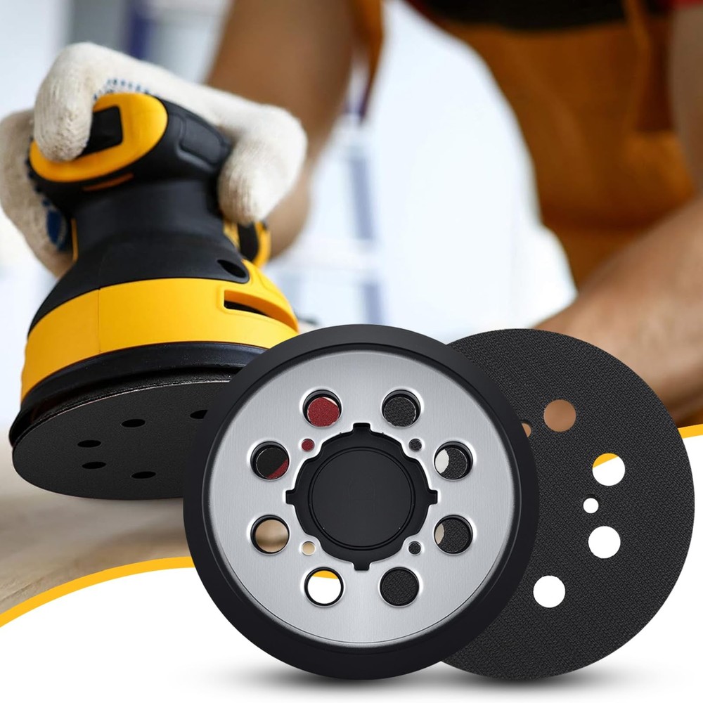 2 Sander Sanding Replacement Pad 5" 8 Holes Hook Loop Fits Dewalt & Porter Cable