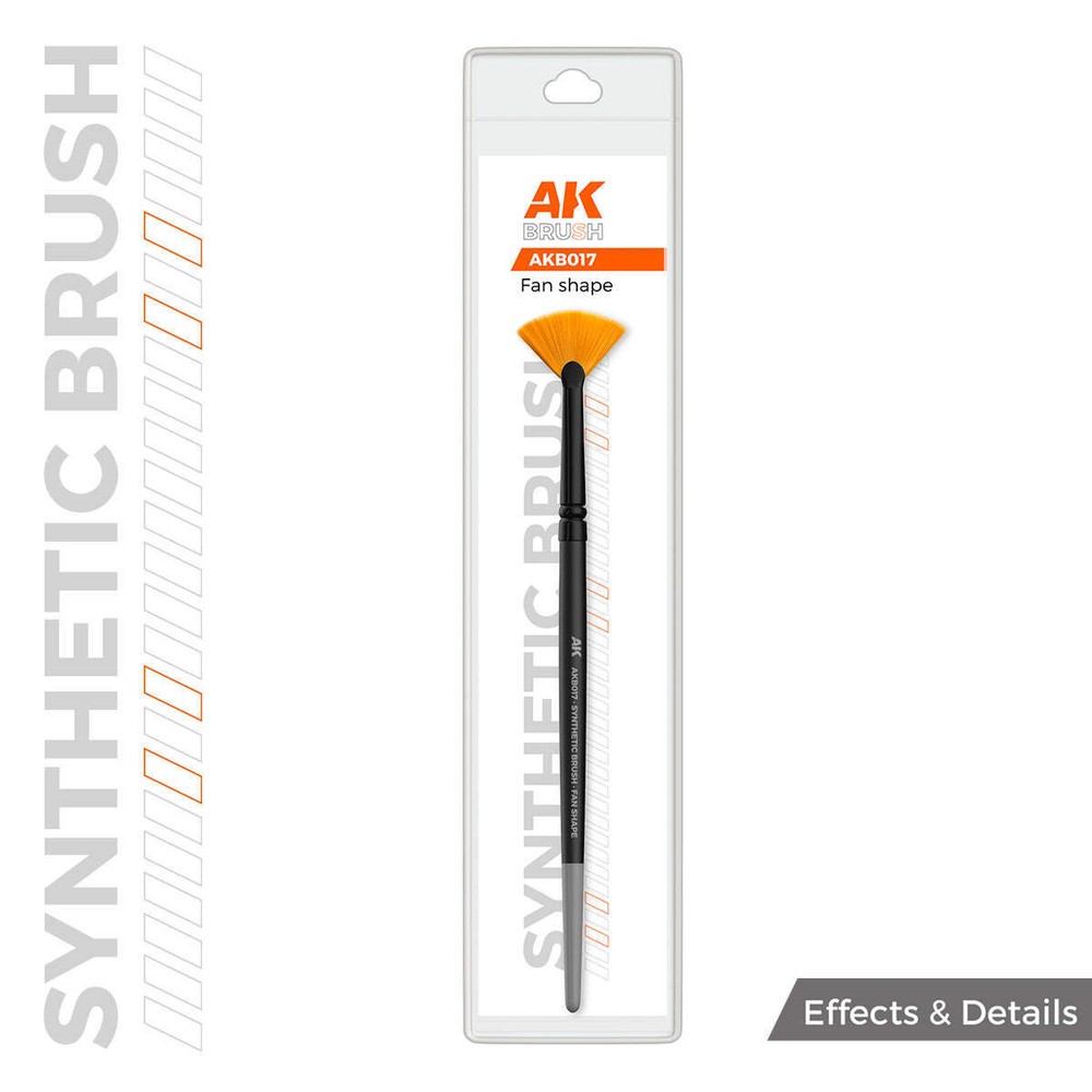 AK Interactive Synthetic Brush Fan Shape