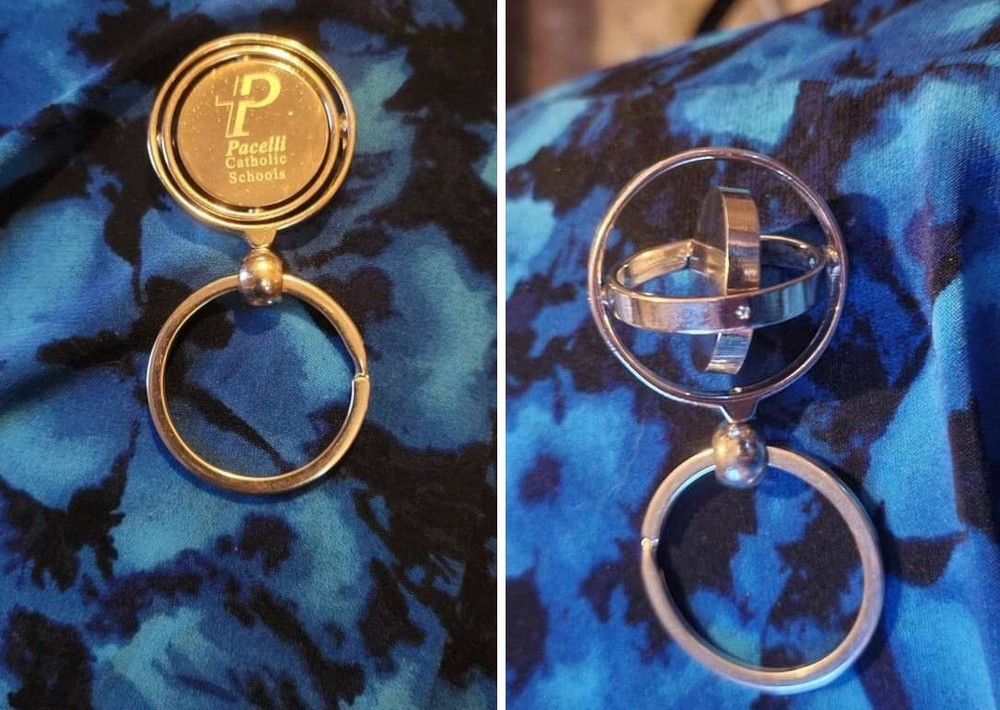 Pacelli Catholic Schools keyring Stevens Point WI