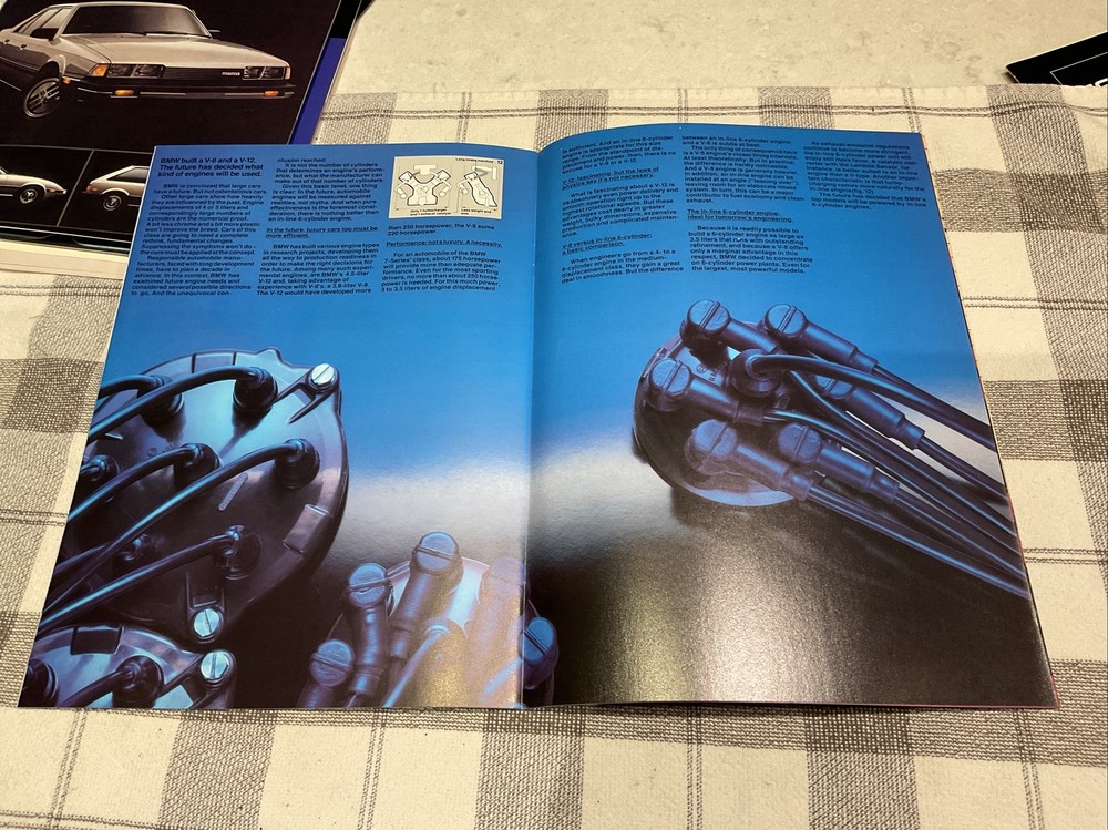 1981 BMW Engine Features Sales Brochure 528e 733i