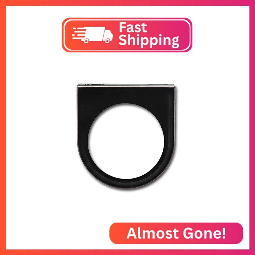 MOTOR METER RACING Universal 2-1/16" 52mm Single Gauge Mounting Panel Black