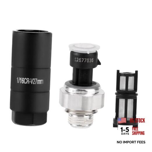 Engine Oil Pressure Sensor & Socket, Oil Pressure Sending Unit Switch Kit for