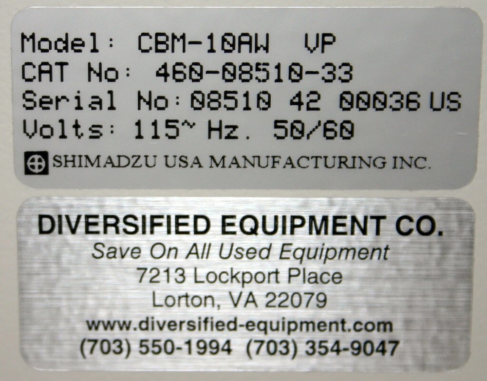 SHIMADZU COMMUNICATIONS BUS MODULE, MODEL CBM-10AW VP