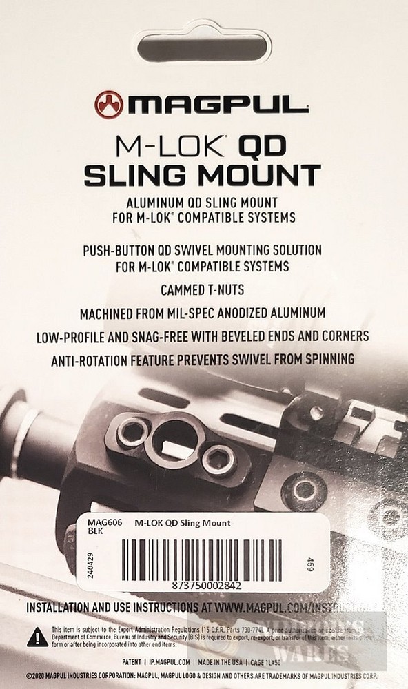 MAGPUL M-LOK Sling Mount FAST SHIP
