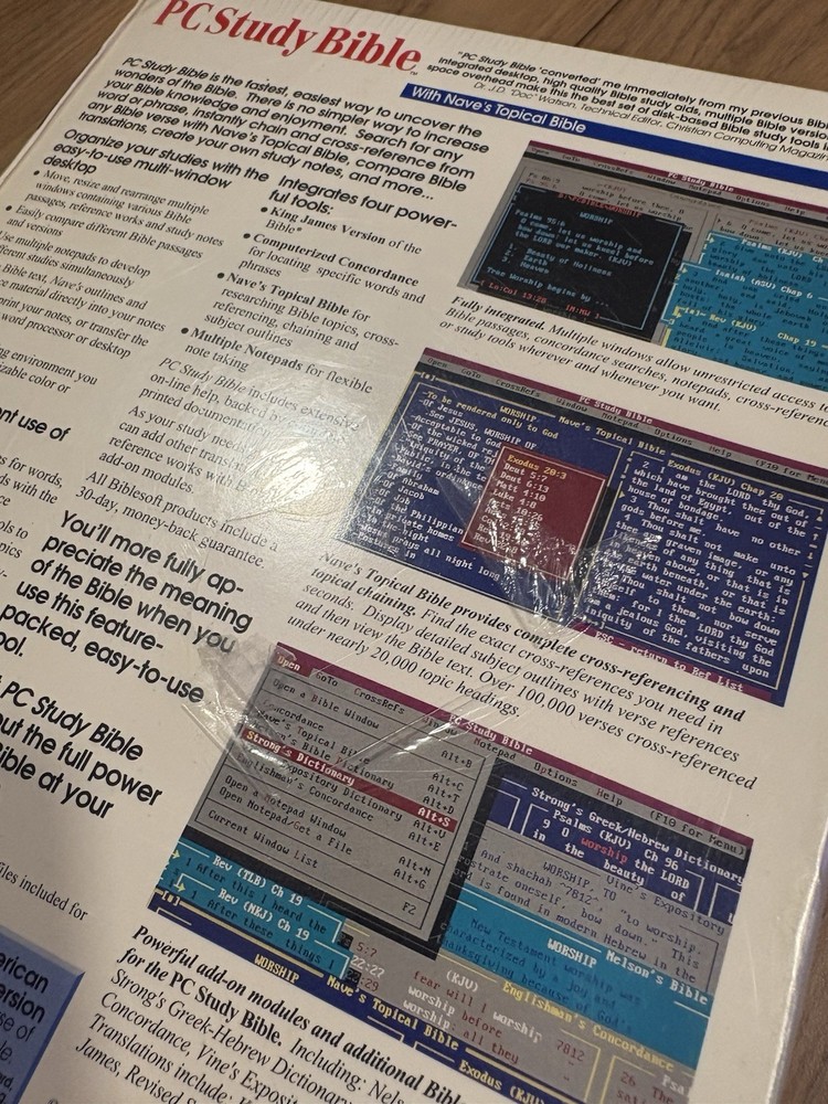 PC Study Bible version 3.0 for windows library plus bible soft Biblesoft