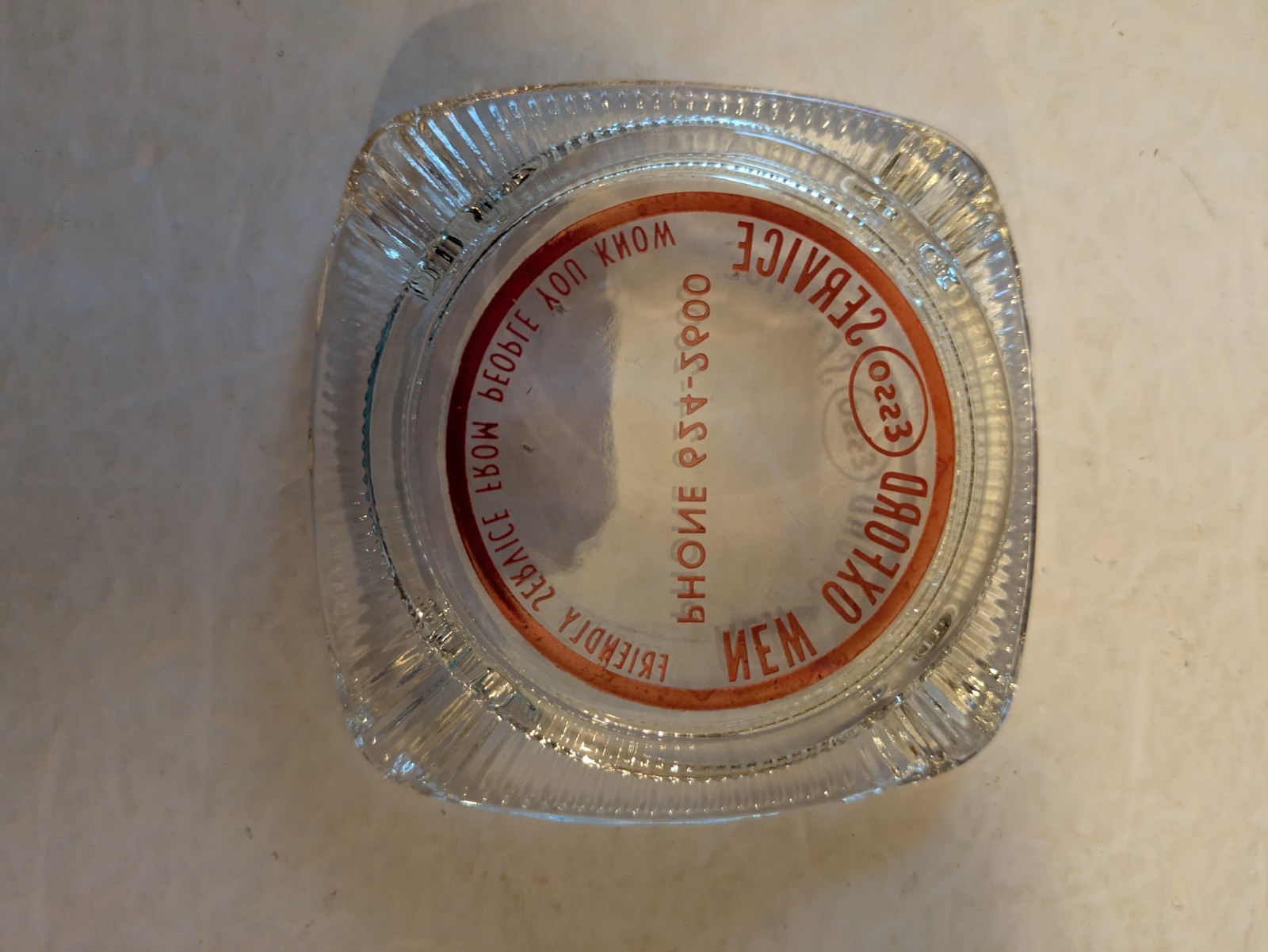 1960s Era New Oxford Pennsylvania ESSO Oil Gas Service Station ashtray VINTAGE--