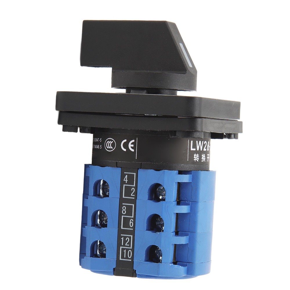 Universal 3 Position Changeover Switch Efficient Rotatory Transfer Switch For Po