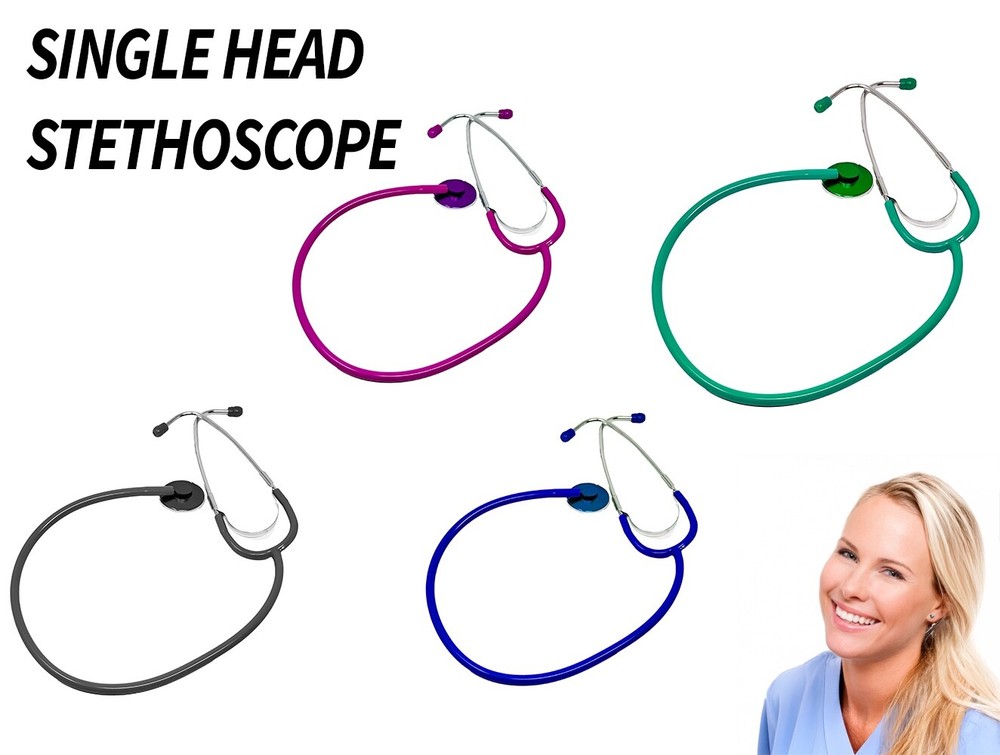 Single Head Basic Stethoscope – Ideal for Home use, Training, & Clinics
