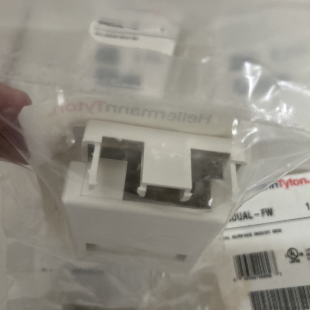 5 Pack Dual Surface Mount Box HellermannTyton SMBDuAL-FW