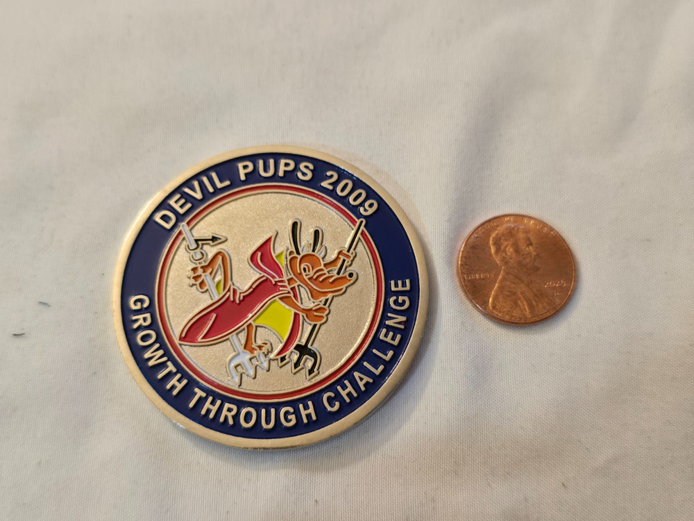 US Marine Corps Camp Pendleton 2009 Devil Pups Challenge Coin 2 / USMC