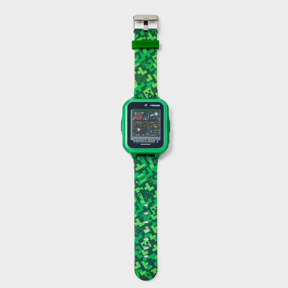 Boys' Minecraft Light Up Interactive Watch - Green