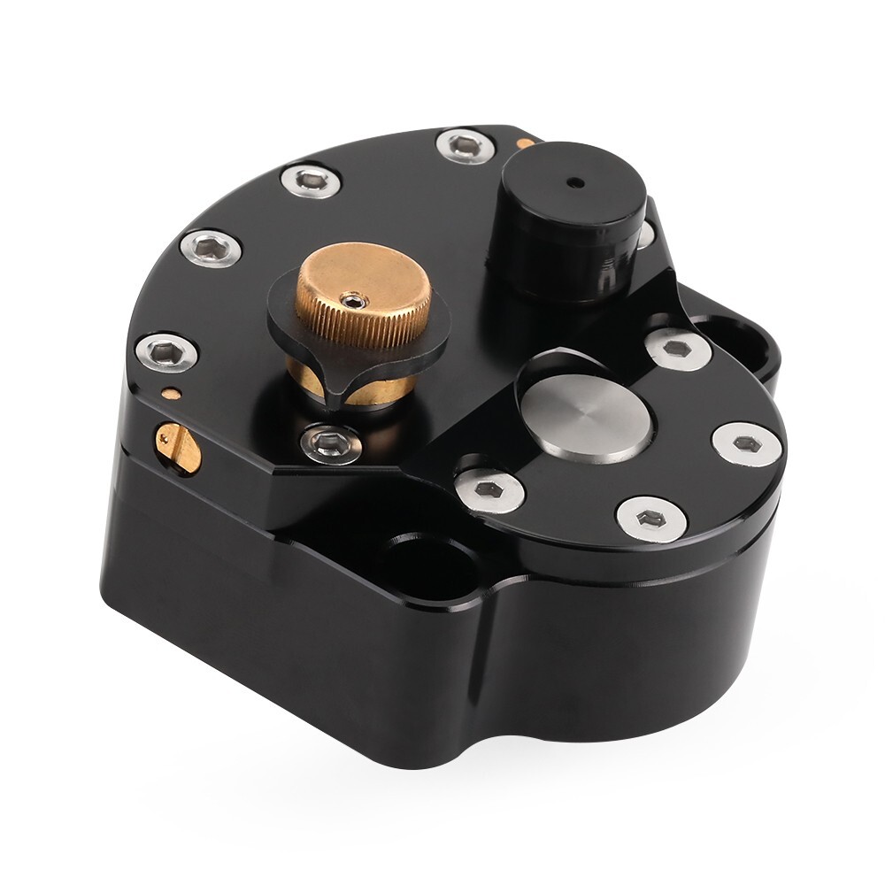 Universal Adjustable CNC Steering Damper Stabilizer Safety Control Kit Black