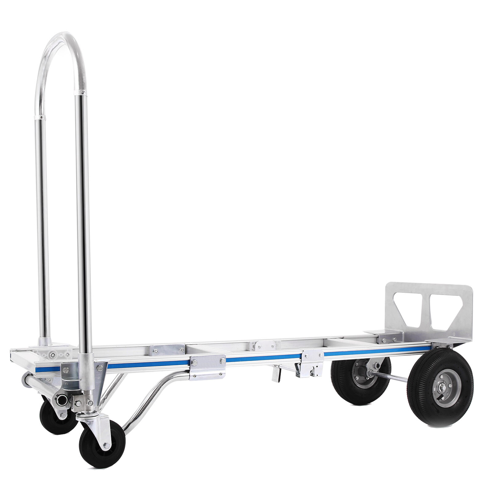 1000 Lbs Aluminum Hand Truck 2 in 1 Heavy Duty Convertible Folding Dolly Cart