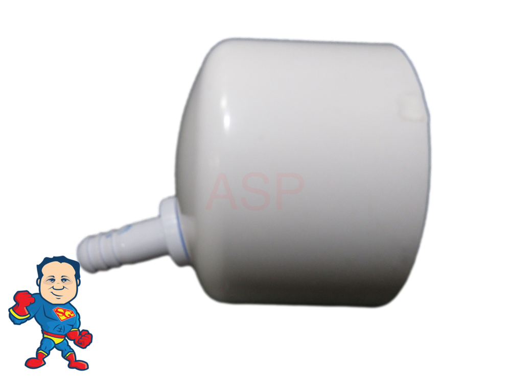2" Cap with 3/8" Barb, Strong Spa for Manifold