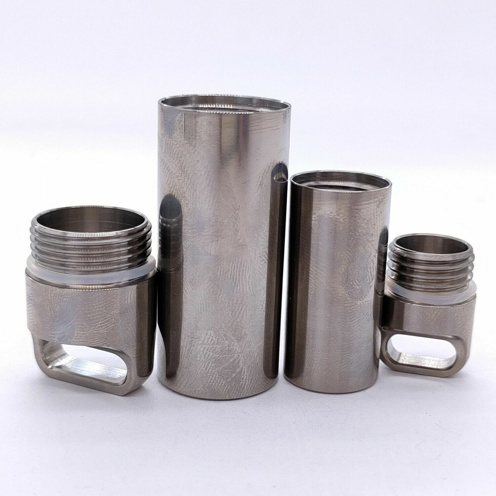 Solid Titanium Alloy Waterproof Medicine Pill Box Outdoor Survival Multi Tools