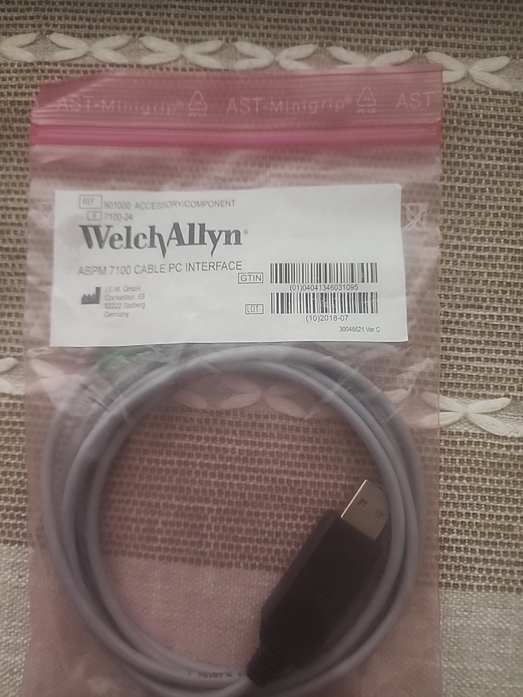 Welch Allyn Abpm 7100 Cable PC Interface