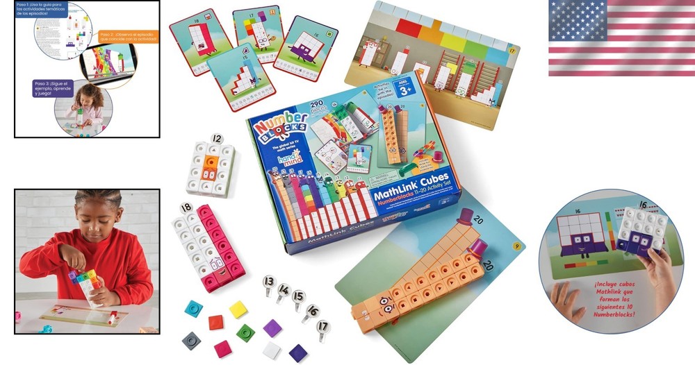 MathLink Cubes Numberblocks Set - Educational Activities Kit