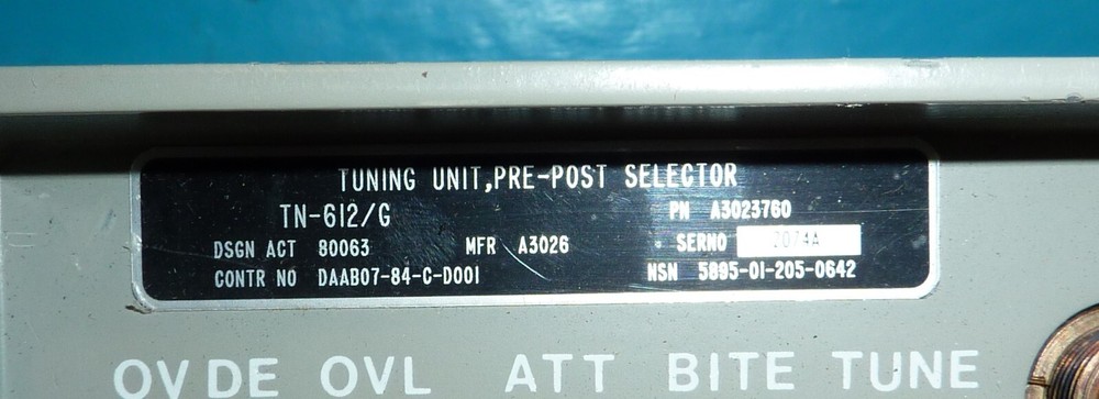 TN-612/G Pre-Post Selector Tuning Unit Amplifier