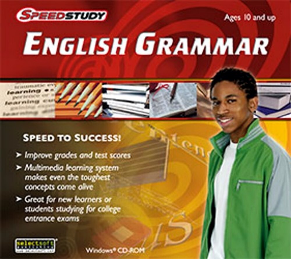 Speedstudy English Grammar 45+ Lessons Age1 0+ PC Software Sealed New